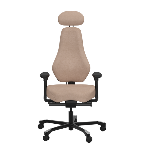 DAL VIETO-SPINE SYNCHRO WITH HEADREST NO ARMS in Mozart Latte