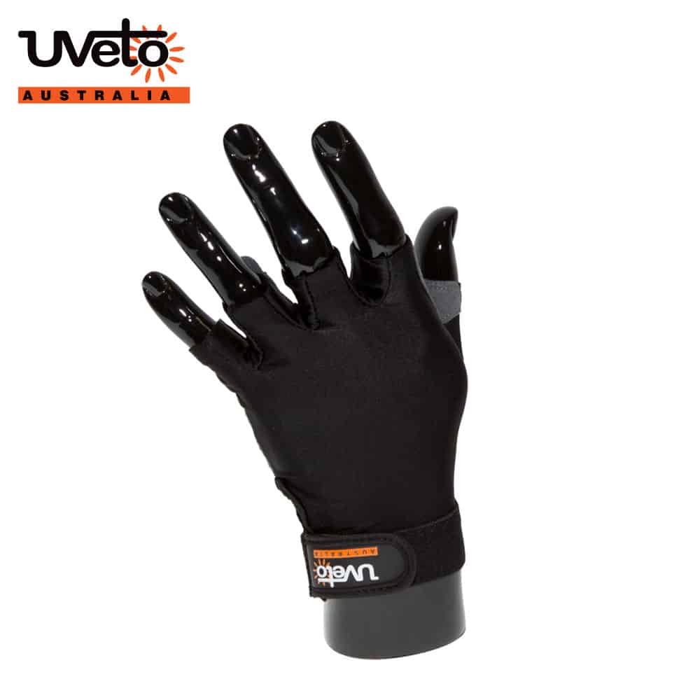 SUN SAFE GLOVES BLACK M