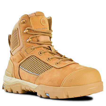 Bata Avenger, metal free zip sided boot with carbon safety toecap Wheat size 11.5