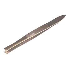 First aid forceps/tweezers. 7.5cm. Stainless steel