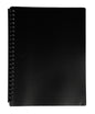 DISPLAY BOOK GNS A4 REFILLABLE BLACK 20P