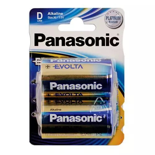 Panasonic Evolta D Batteries - 2 Pack