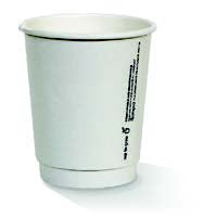 PAC 12 oz PLA Coated DW Cup/Plain 500pc/ctn White