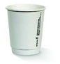 PAC 12 oz PLA Coated DW Cup/Plain 500pc/ctn White