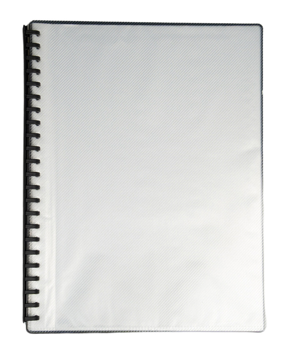 DISPLAY BOOK GNS A4 REFILLABLE CLEAR FRONT BLACK 20P
