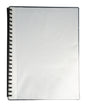 DISPLAY BOOK GNS A4 REFILLABLE CLEAR FRONT BLACK 20P