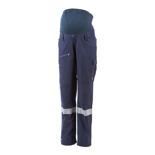 COgear Sue - Hi Vis Over Tummy Maternity Cargo Pants Navy Size 8