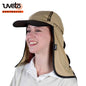 UVETO AUSTRALIA KALA HAT The Kala Hat provides maximum protection from the sun while keeping the face clear, UPF 50 CAMEL