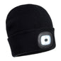 Portwest Beanie LED Head Light USB Rechargeable Grey