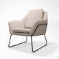 Cardinal Single Arm Chair - Stone Fabric Upholstery/Black Powdercoat Solid Tube Frame
870mm H x 755mm W x 800mm D
Removal Back Cushion
Rubber Button Feet