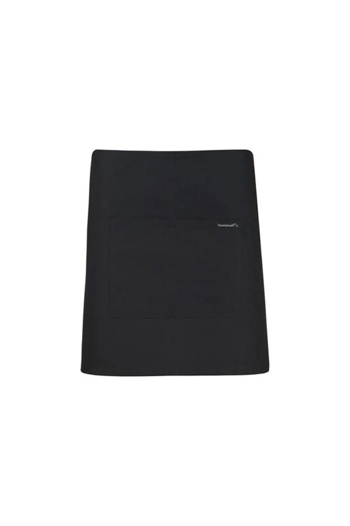 CHEFSCRAFT QUARTER APRON WITH POCKET BLACK