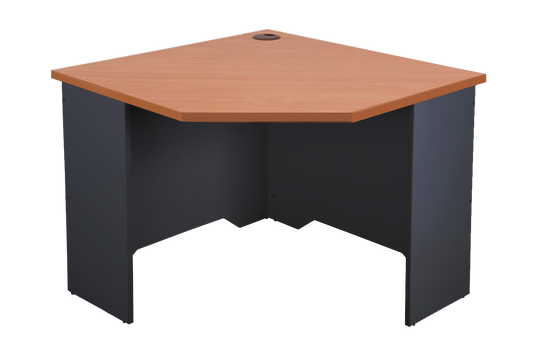 RAPID WORKER CORNER WORKSTATIONS COMPONENTS  Corner Workstation Central Module 900mm x 900mm x 600mm D x 730mm H CHERRY/IRONSTONE