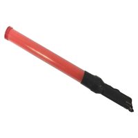 NIGHT WAND Bright red LED traffic wand, Two modes: flashing or static Comfortable hand grip with wrist strap .