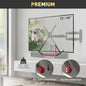 Barkan Universal Soundbar Mount, Adjustable Bracket for Mounting Above or Under the TV, Sizes 13 - 80 inch, Fits Most of Sound Bars Up to 6.5kg, Easy Assembly