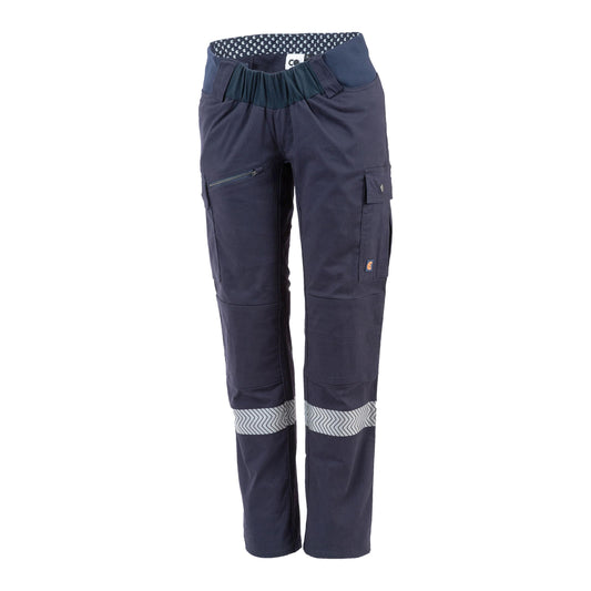 COgear Suzie - Hi Vis Under Tummy Maternity Cargo Pants Navy Size 12