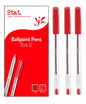 PEN STAT 1.0MM BALLPOINT MEDIUM RED BX12