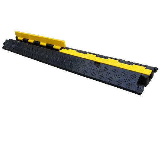 Cable Protector 1 Channel - 12 Tonne- Rubber - Channel 30mm - L:990mm W:210mm H:45mm