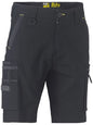BISLEY FLX & MOVE™ STRETCH UTILITY ZIP CARGO SHORT BLACK 122R