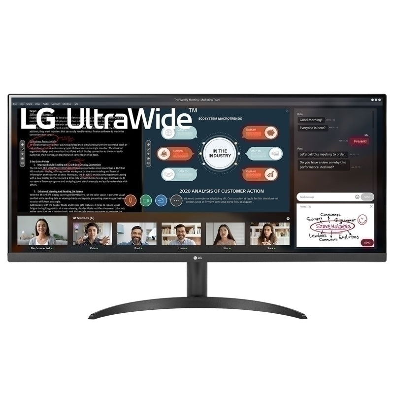 LG 34'' 34WP500B FHD IPS LED Monitor - 2560x1080 (16:9) / 5ms / 60Hz / VESA