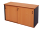 Sliding Door Credenza - Includes 2 x Adjustable 18mm T Shelves 1200mm W x 450mm D x 730mm H CHErRY/IRONSTONE