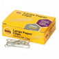 PAPER CLIPS MARBIG 33MM LARGE ROUND CHROME PK100 X 10