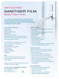 SELF-ADHESIVE SANITISING FILM 300X250MM SHEET