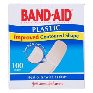 BAND-AID 100 PLAST/STRIP