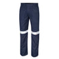 BOOL Regular Weight PPE2 FR Trousers With Loxy Reflective Tape Navy Size 1112R