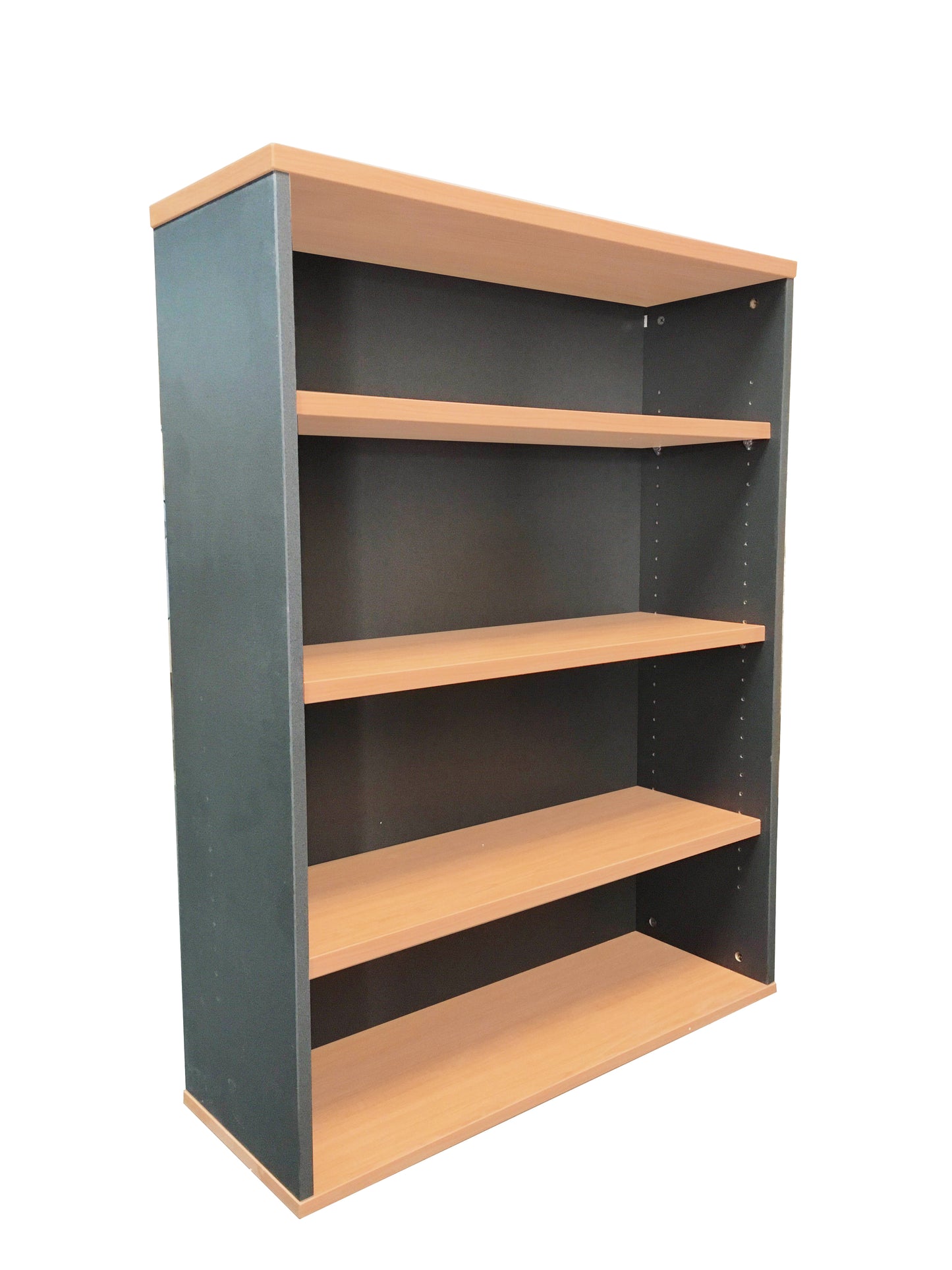 Rapid Worker Bookcase 1200mm H Bookcase - Beech / Ironstone