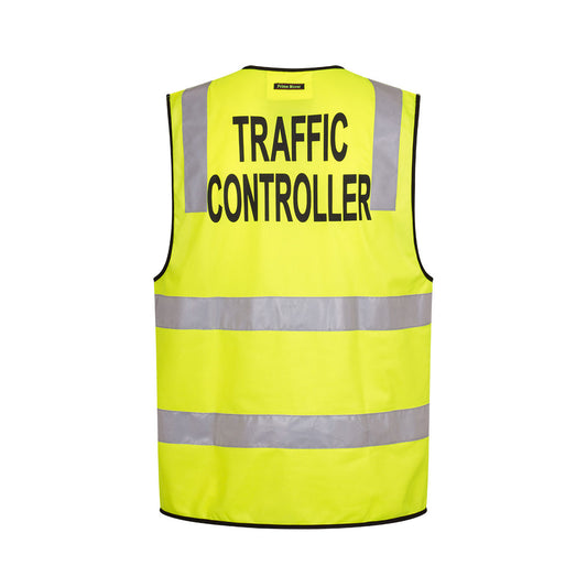 Portwest MZ105 - Traffic Controller Zip Vest D/N Yellow XL