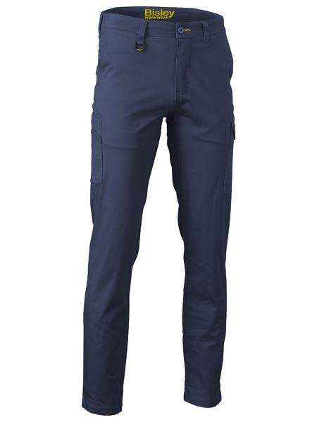 Bisley Stretch Cotton Drill Cargo Pants, Navy 92S