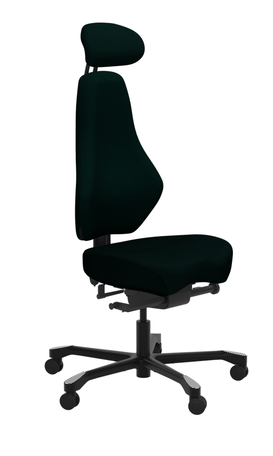 DAL VIETO-SPINE SYNCHRO WITH HEADREST NO ARMS in  Mozart Black