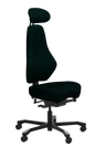 DAL VIETO-SPINE SYNCHRO WITH HEADREST NO ARMS in  Mozart Black