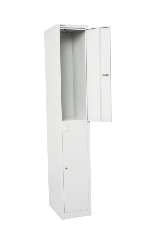 GO Steel Locker GO Locker - 2 Door 305mm W - Silver