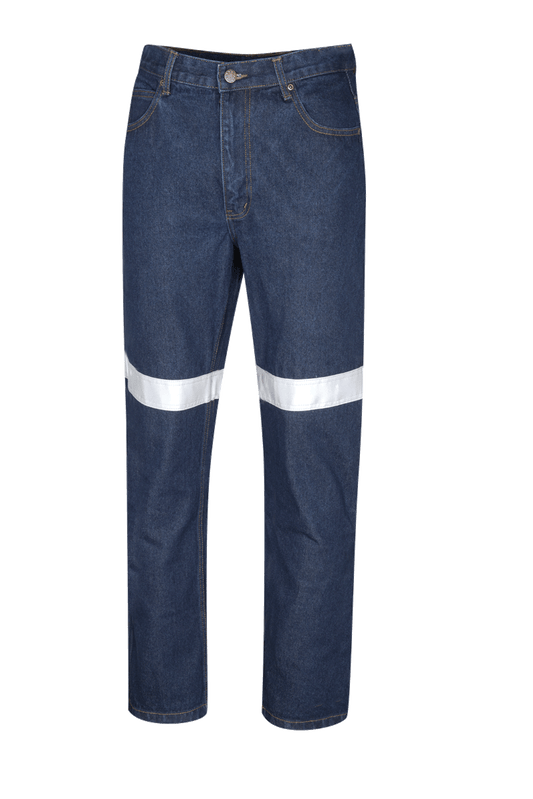 Regular Fit Denim Jeans with 3M Reflective Tape