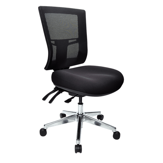 Buro Metro II 24/7 – Ali Base NO ARMS WITH SEAT SLIDE BLACK