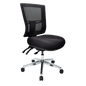 Buro Metro II 24/7 – Ali Base NO ARMS WITH SEAT SLIDE BLACK