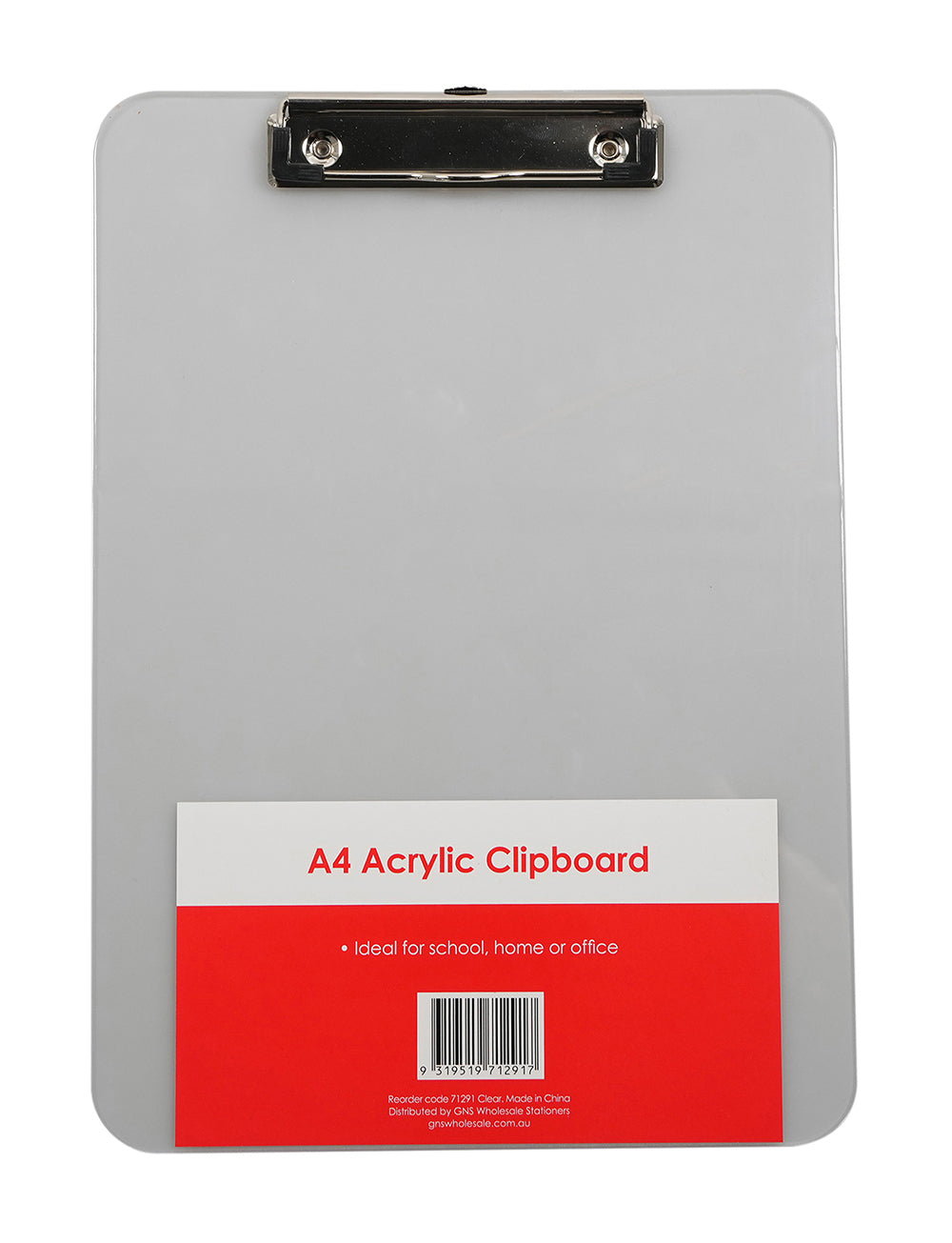 CLIPBOARD GNS BASIC A4 ACRYLIC CLEAR