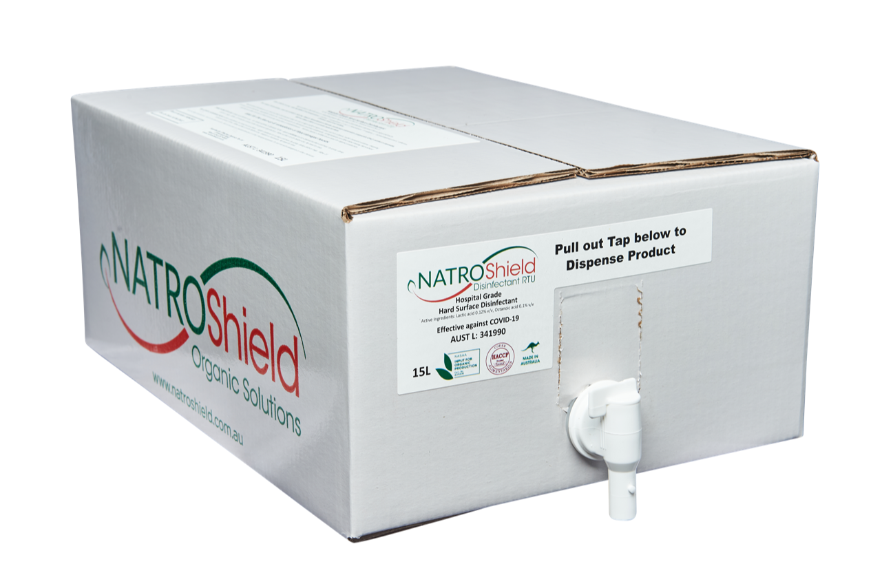 Natroshield Disinfectant 15L Bulk Starter Pack (BONUS 4x 750ml Trigger Sprays!)