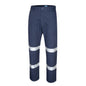 Tru Workwear Heavy Weight Cotton Drill Cargo Trousers with 3M Bio-Motion Reflective Tape, NAVY 122S