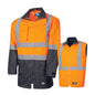 Tru Workwear 4 in 1 Two Tone Polyester Oxford Jacket and Vest with TRuVis Reflective Tape, (TJ2900T6 + TV1915T5) 5XL