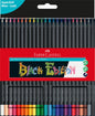 PENCIL COLOURED FABER-CASTELL BLACK EDITION PK24