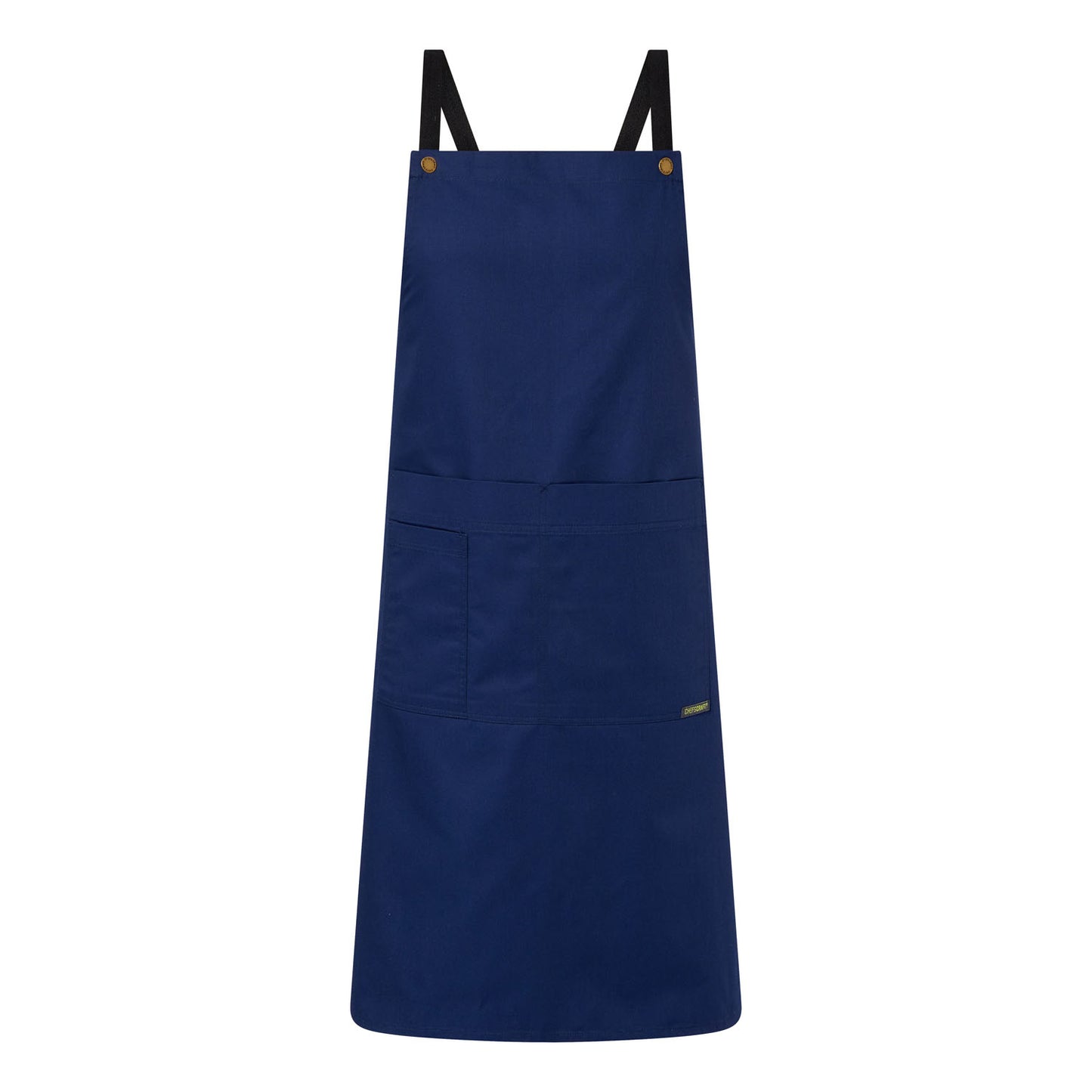 CHEFS CRAFT FULL BIB APRON WITH POCKETS BLUEBERRY