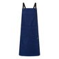 CHEFS CRAFT FULL BIB APRON WITH POCKETS BLUEBERRY