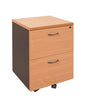 Rapid Worker Mobile Pedestal 2 File Drawers Mobile Pedestal - B/I