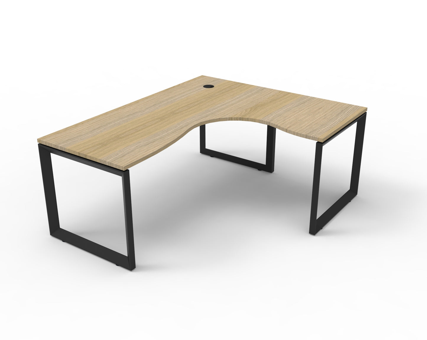 Deluxe Loop Leg Corner Workstation 1800 x 1500 Deluxe Loop 1P CWS - NO/BL