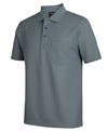 JB's PODIUM WAFFLE POCKET POLO GREY 2XL