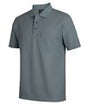 JB's PODIUM WAFFLE POCKET POLO GREY 2XL