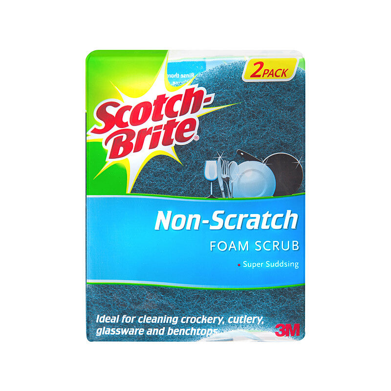 SB Scrub Sponge Foam NS Pk2 Bx6