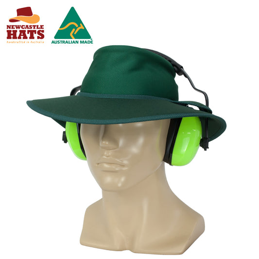 EARMUFF MICRO MESH HAT BOTTLE GREEN M